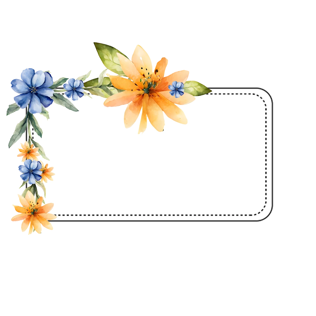Floral Frame PNG Free Download Transparent Beauty for Your Creations_7.webp